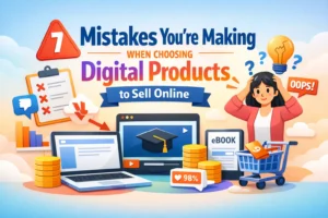 Read more about the article 7 Mistakes You’re Making When Choosing Digital Products to Sell Online