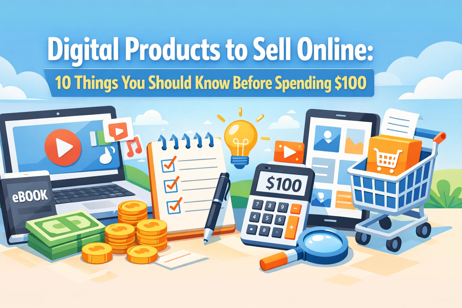 You are currently viewing Digital Products to Sell Online: 10 Things You Should Know Before Spending $100