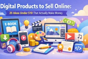 Read more about the article Digital Products to Sell Online: 25 Ideas Under $10 That Actually Make Money