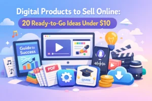 Read more about the article Digital Products to Sell Online: 20 Ready-to-Go Ideas Under $10