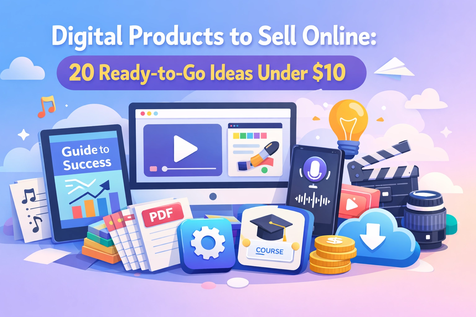You are currently viewing Digital Products to Sell Online: 20 Ready-to-Go Ideas Under $10