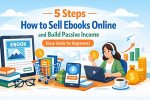 Read more about the article 5 Steps How to Sell Ebooks Online and Build Passive Income (Easy Guide for Beginners)
