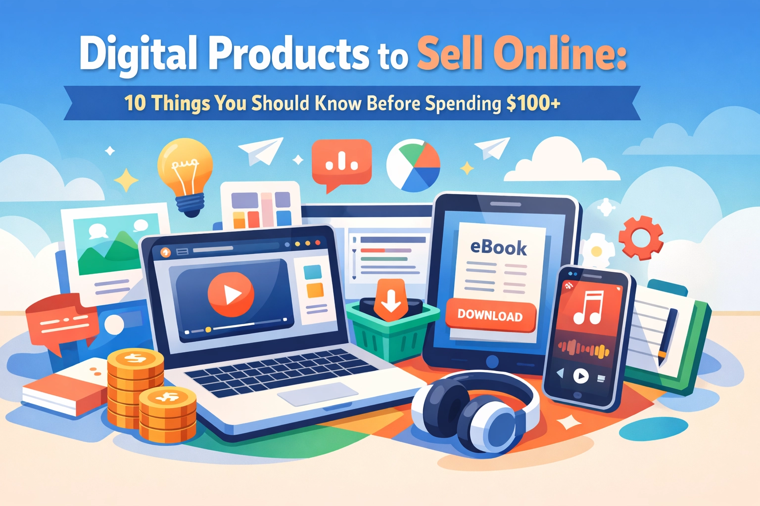 Read more about the article Digital Products to Sell Online: 10 Things You Should Know Before Spending $100+