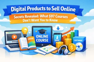 Read more about the article Digital Products to Sell Online Secrets Revealed: What $97 Courses Don't Want You to Know